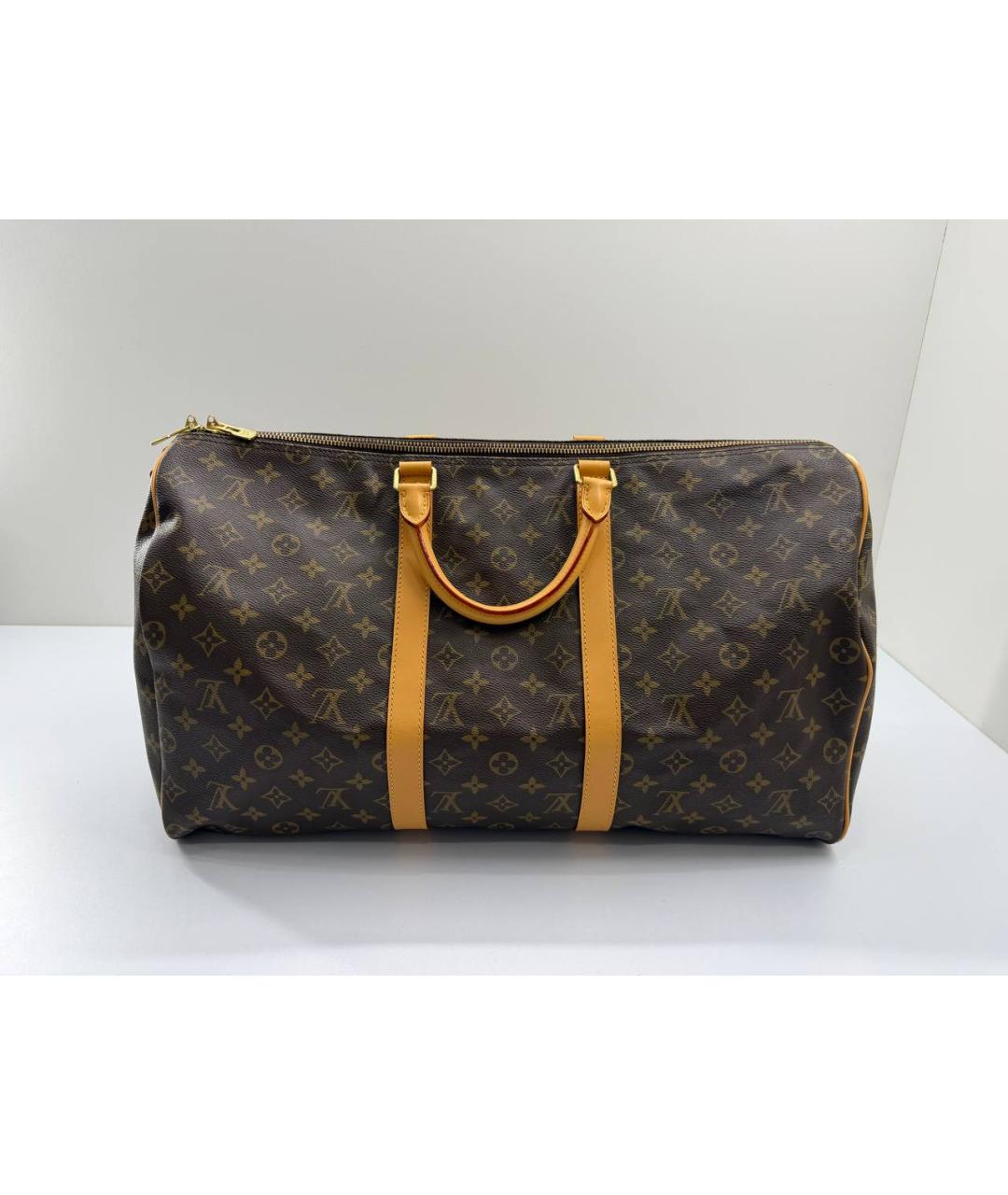 LOUIS VUITTON Коричневая дорожная/спортивная сумка, фото 7