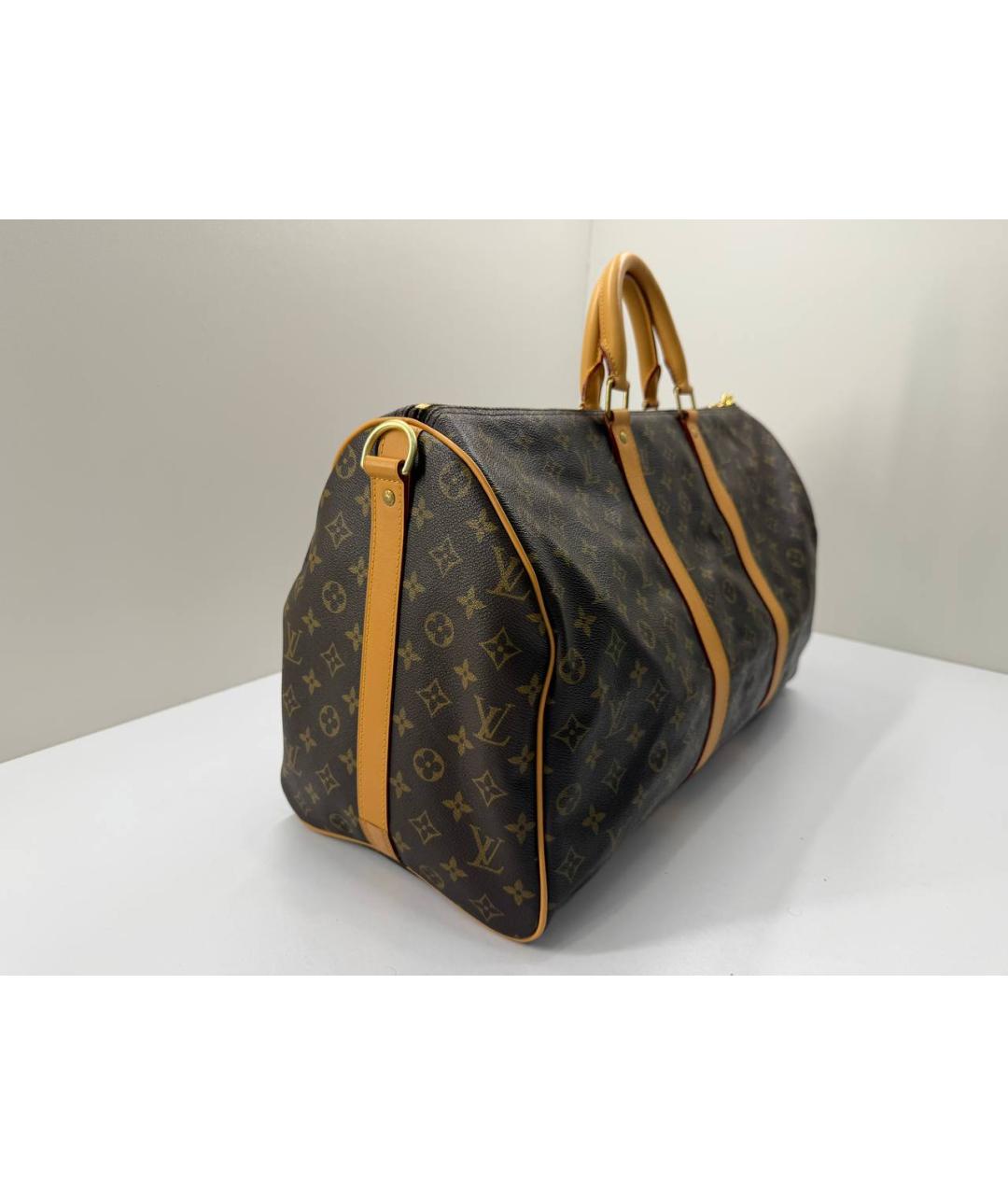 LOUIS VUITTON Коричневая дорожная/спортивная сумка, фото 5