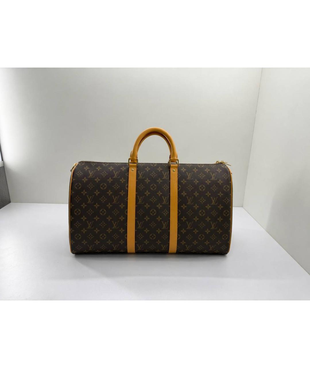 LOUIS VUITTON Коричневая дорожная/спортивная сумка, фото 10