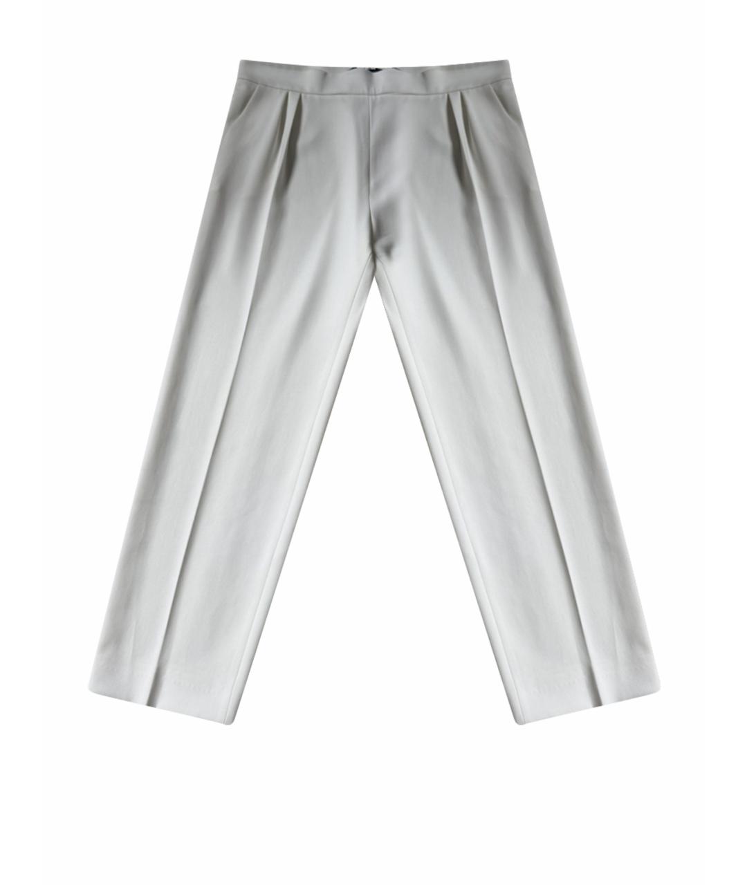 MAX MARA Белые прямые брюки, фото 1