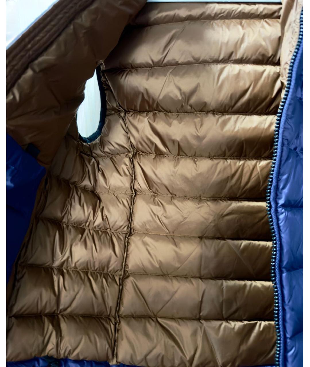 BLAUER Темно-синий полиэстеровый жилет, фото 4