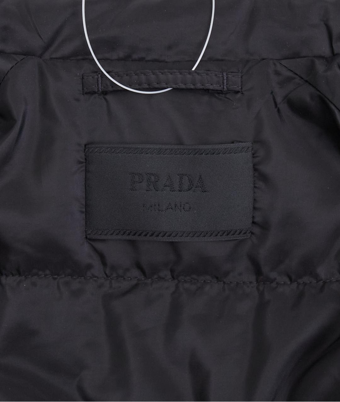 PRADA Черная полиэстеровая куртка, фото 4