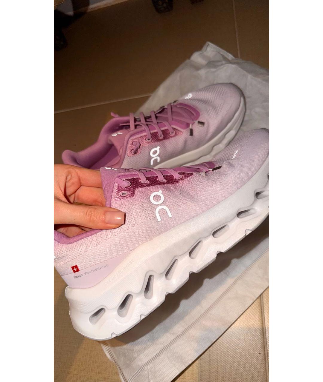 ON Розовые текстильные кроссовки, фото 6