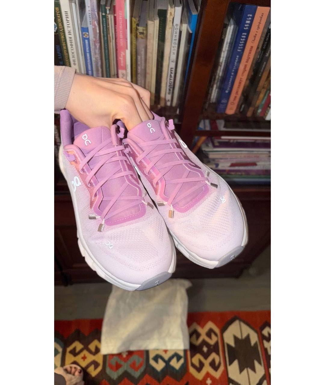 ON Розовые текстильные кроссовки, фото 2