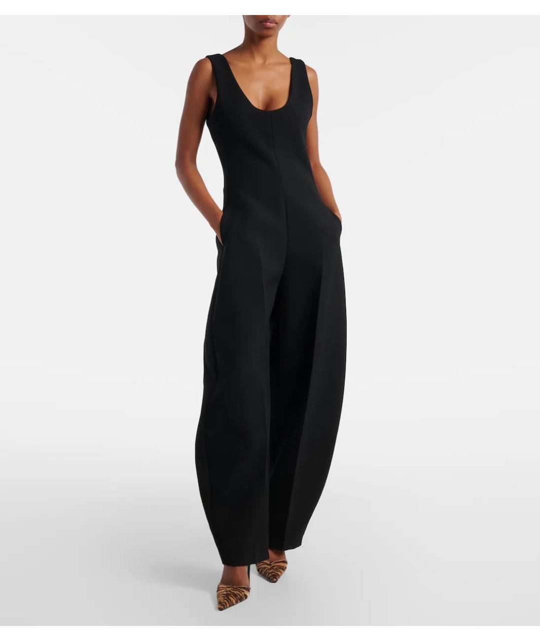 ALAIA Черный шерстяной комбинезон, фото 5