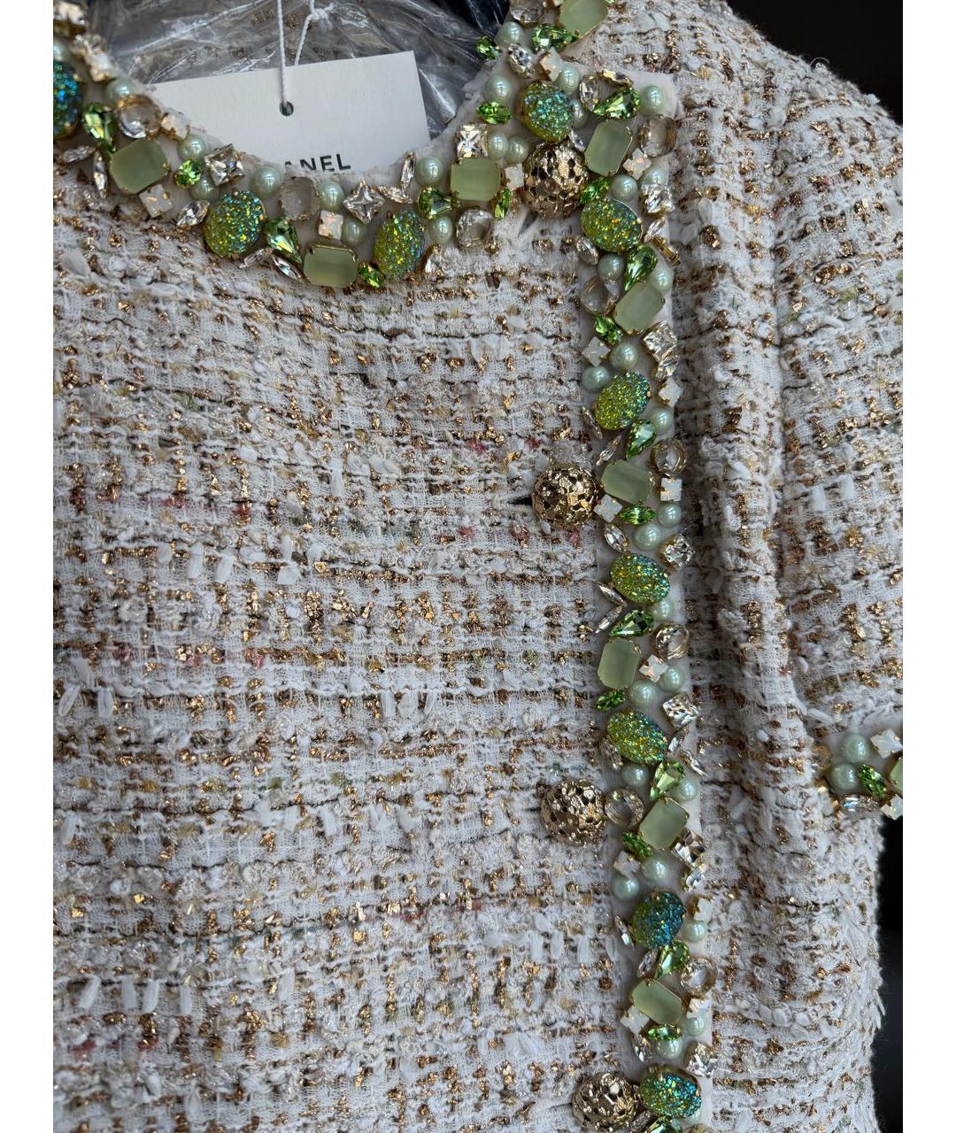 CHANEL Бежевый твидовый костюм с юбками, фото 6