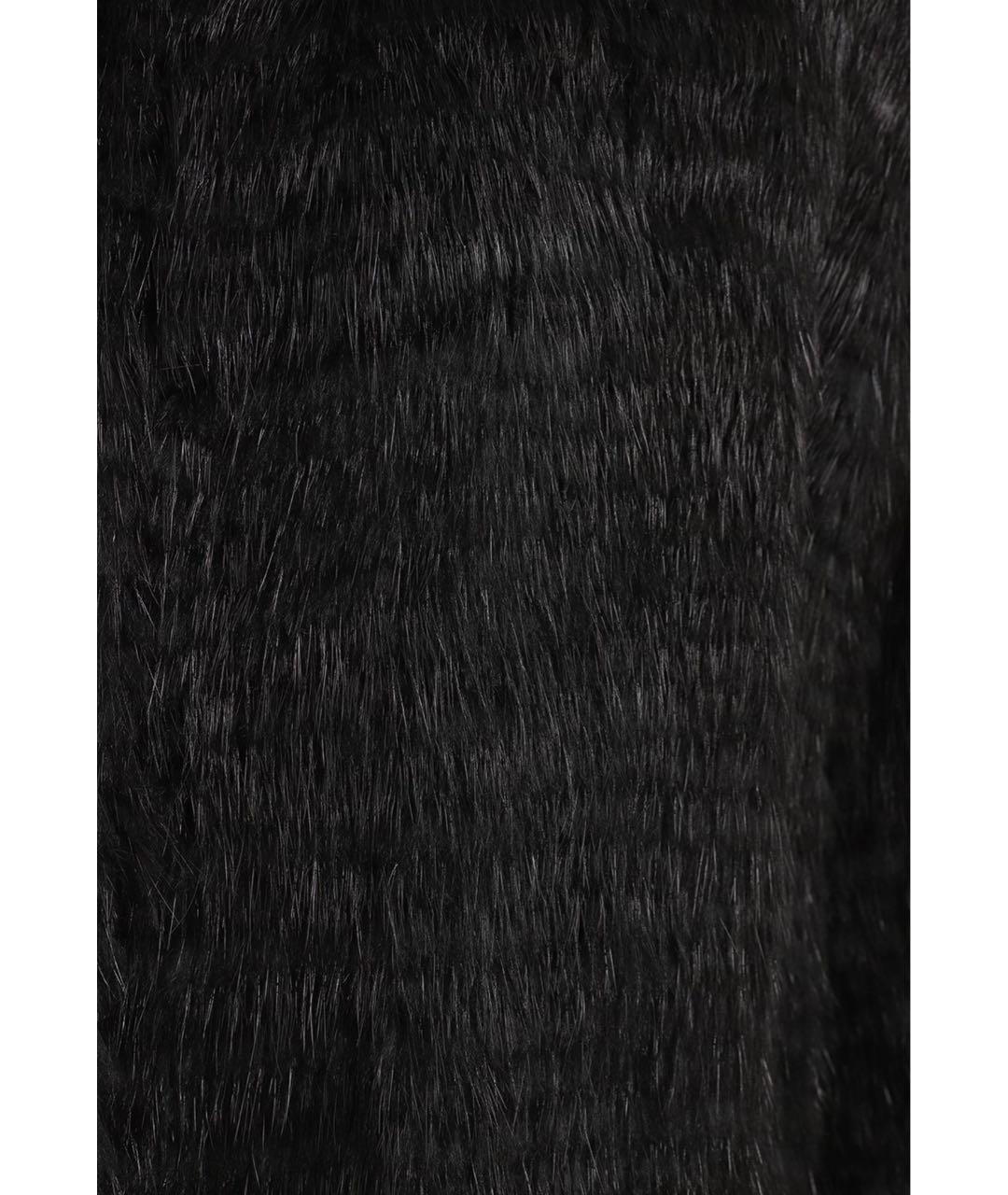 PRADA Черный меховой жакет/пиджак, фото 4