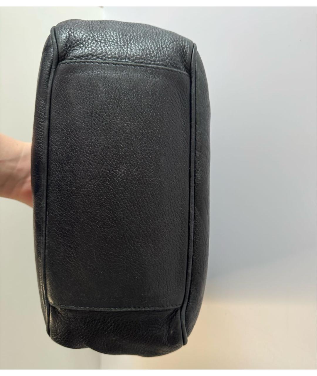 VIVIENNE WESTWOOD Черная кожаная сумка через плечо, фото 7