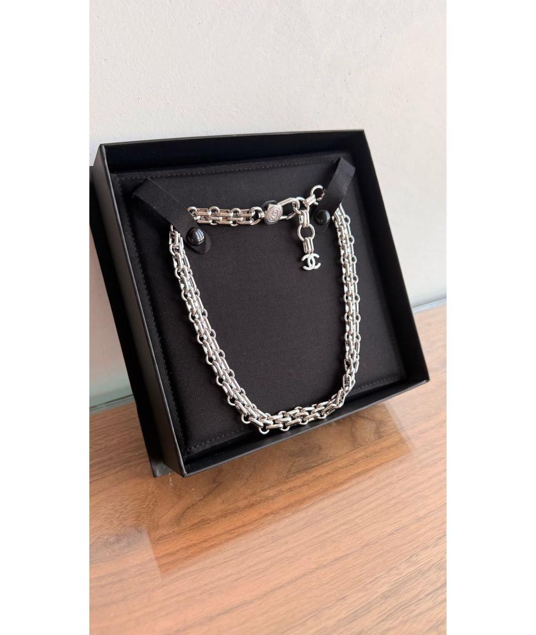 CHANEL Серебряное колье, фото 5