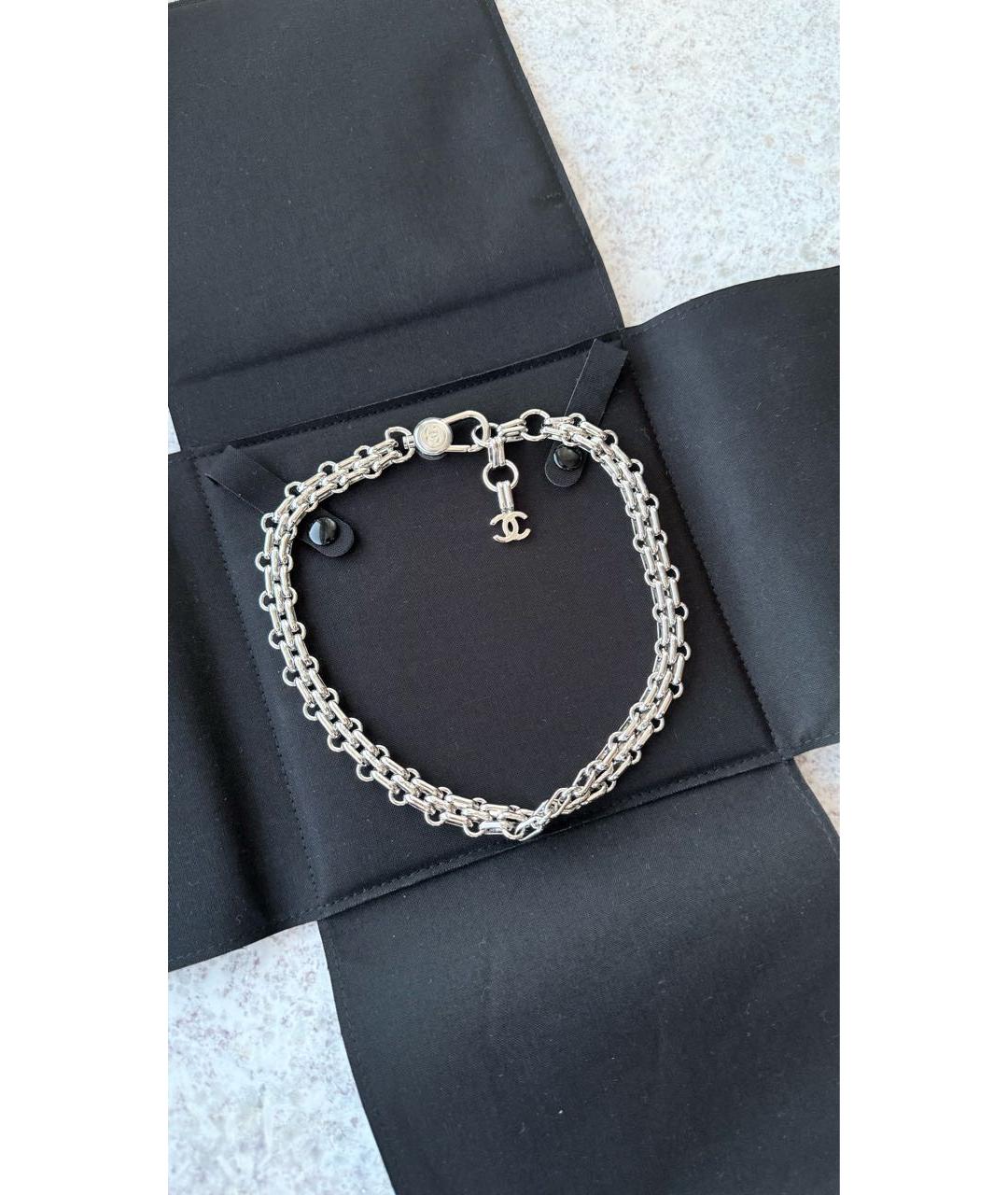 CHANEL Серебряное колье, фото 4