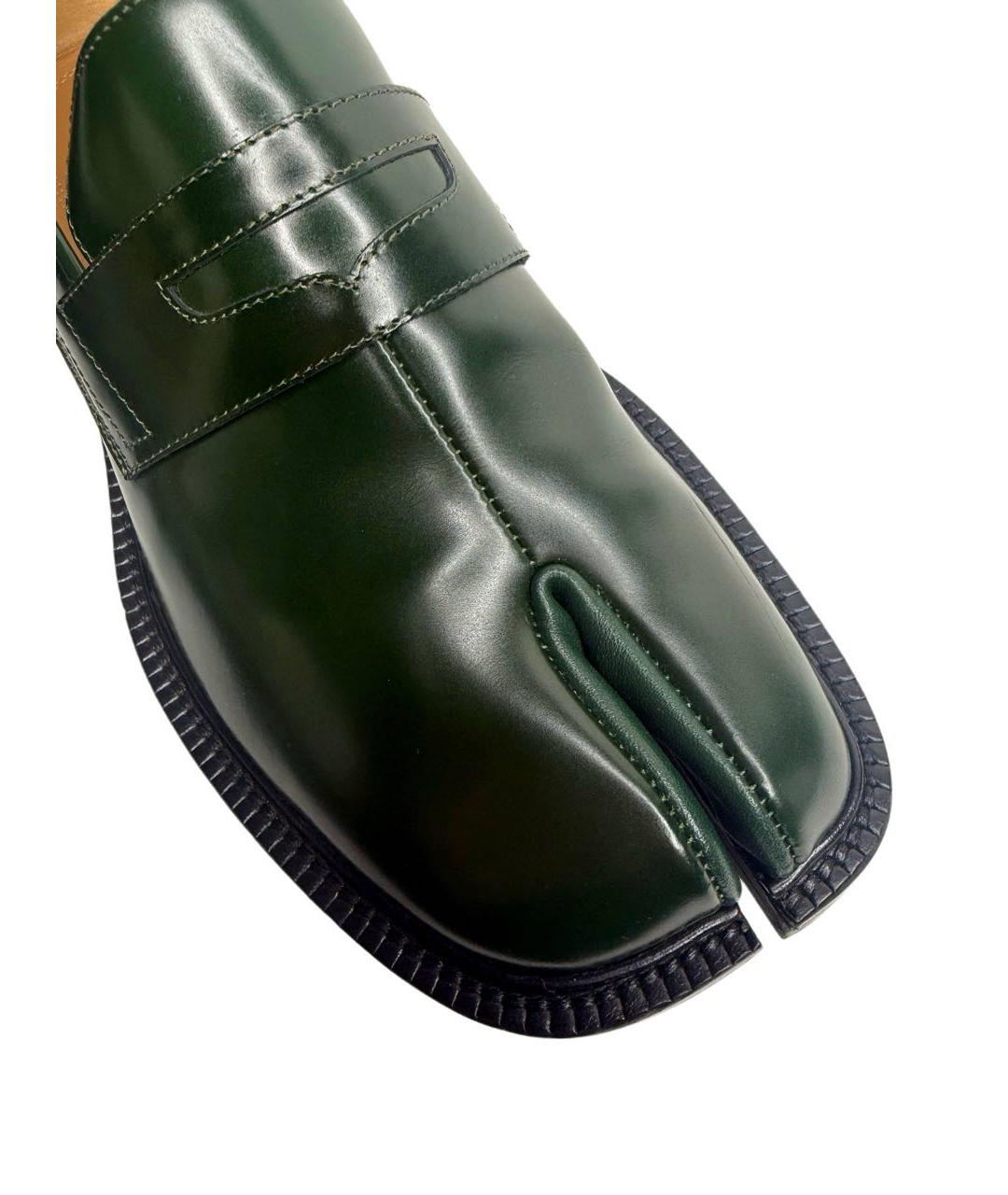 MAISON MARGIELA Зеленые лоферы из лакированной кожи, фото 4