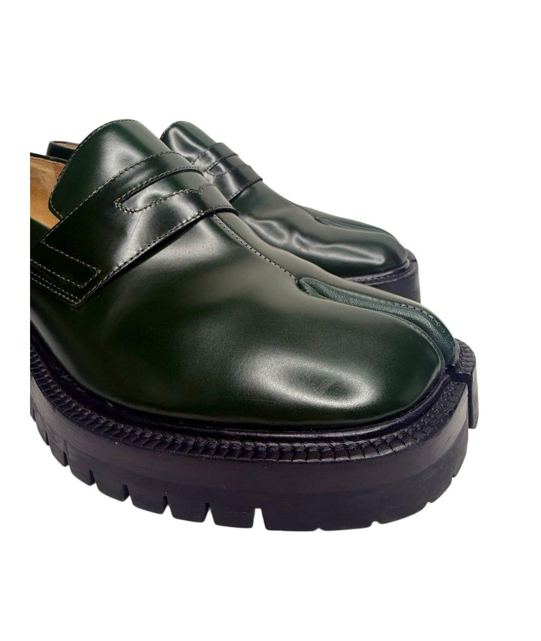 MAISON MARGIELA Зеленые лоферы из лакированной кожи, фото 5