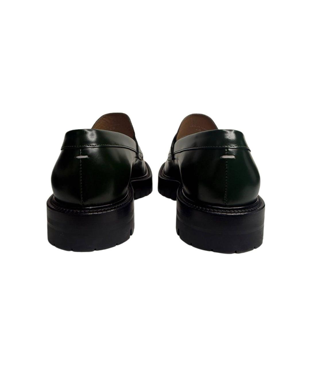MAISON MARGIELA Зеленые лоферы из лакированной кожи, фото 7