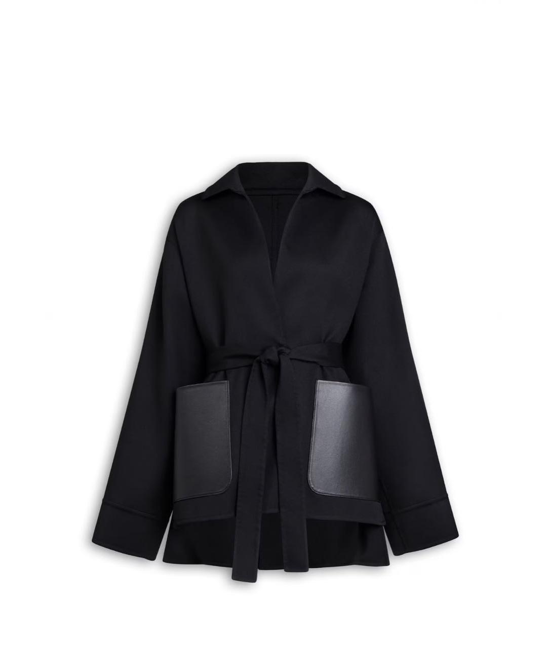 ALAIA Черное шерстяное пальто, фото 1