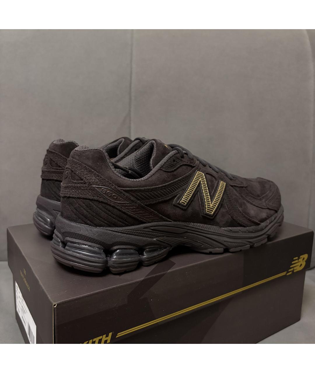 NEW BALANCE Коричневые замшевые кроссовки, фото 7