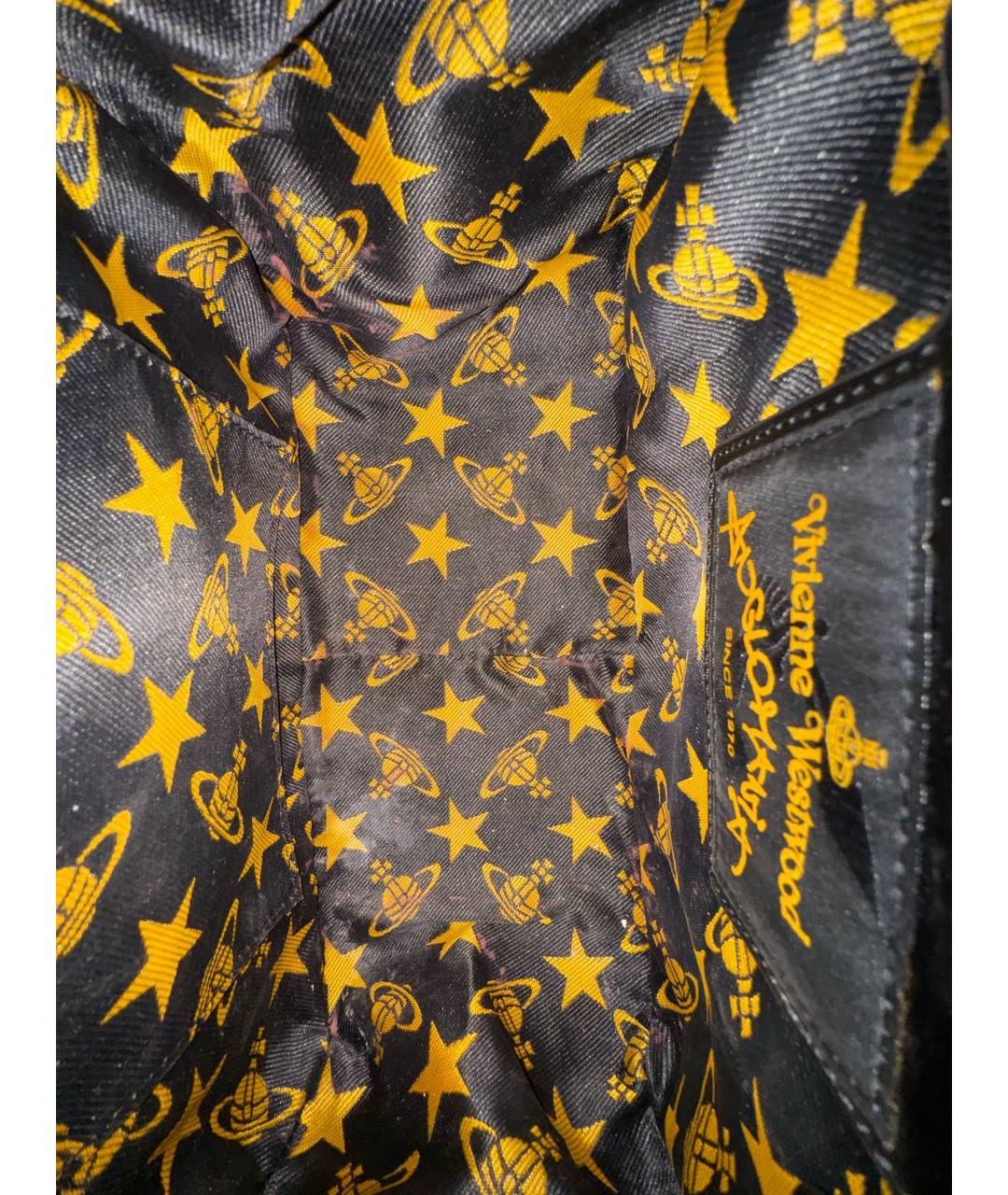 VIVIENNE WESTWOOD Бордовая кожаная сумка с короткими ручками, фото 4