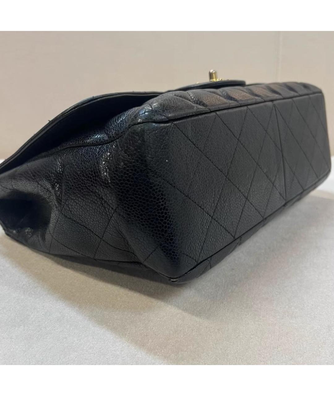 CHANEL Черная кожаная сумка через плечо, фото 6