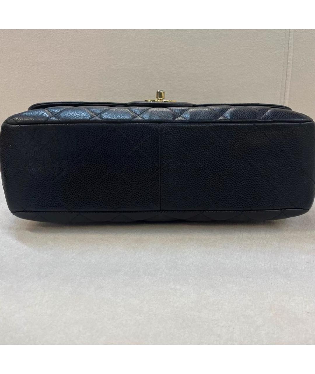 CHANEL Черная кожаная сумка через плечо, фото 7