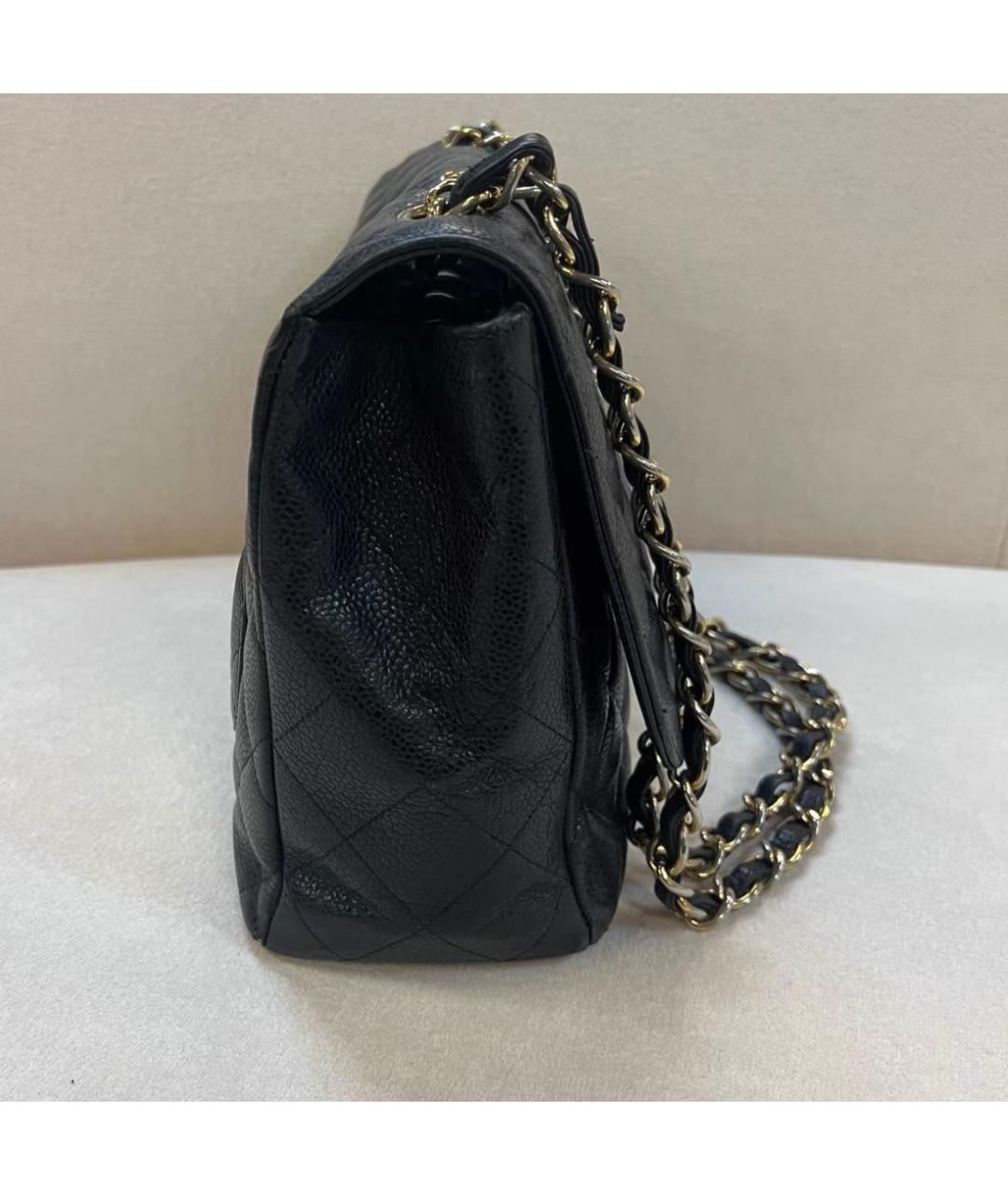 CHANEL Черная кожаная сумка через плечо, фото 5