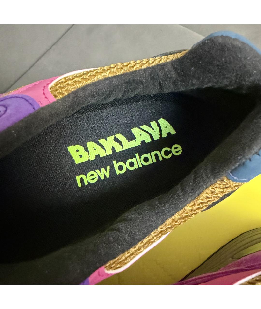 NEW BALANCE Фиолетовые замшевые кроссовки, фото 7