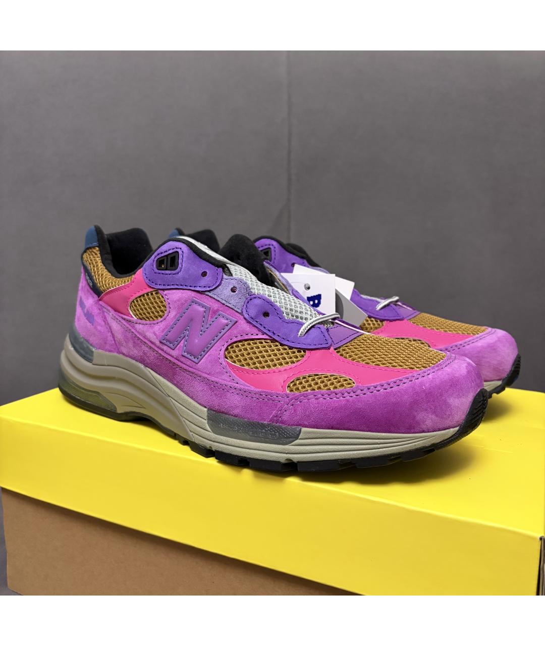 NEW BALANCE Фиолетовые замшевые кроссовки, фото 3