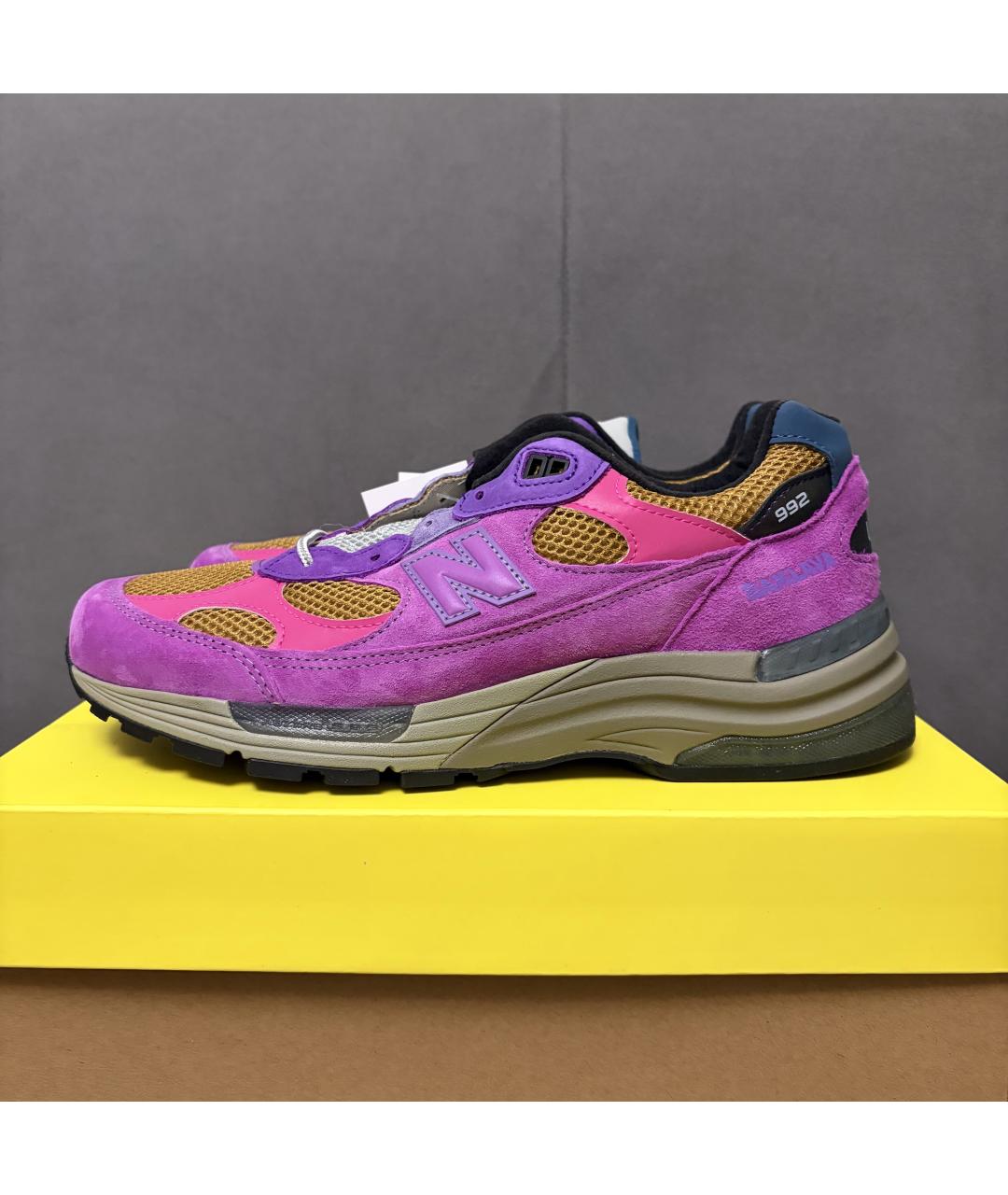 NEW BALANCE Фиолетовые замшевые кроссовки, фото 2