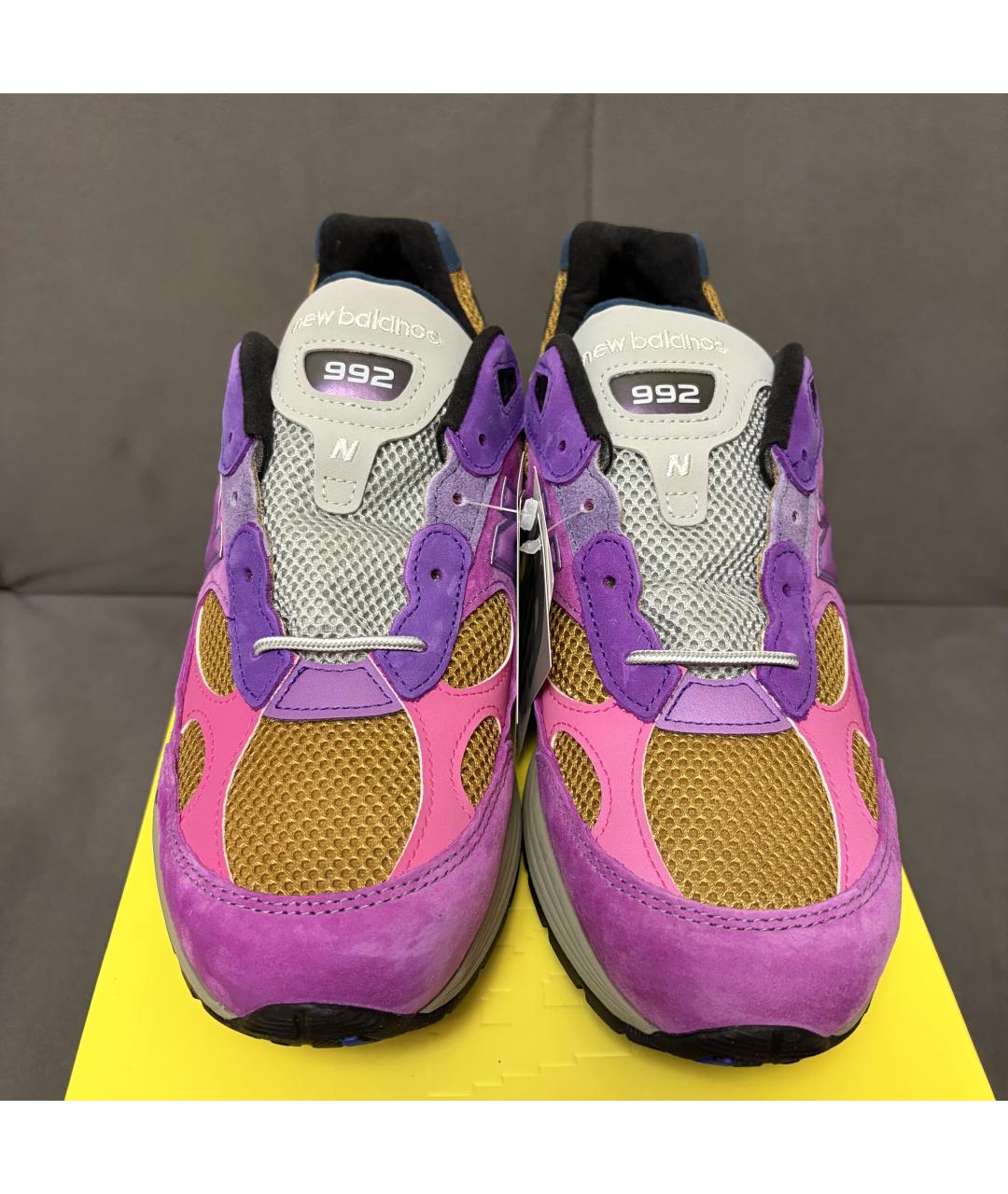 NEW BALANCE Фиолетовые замшевые кроссовки, фото 4