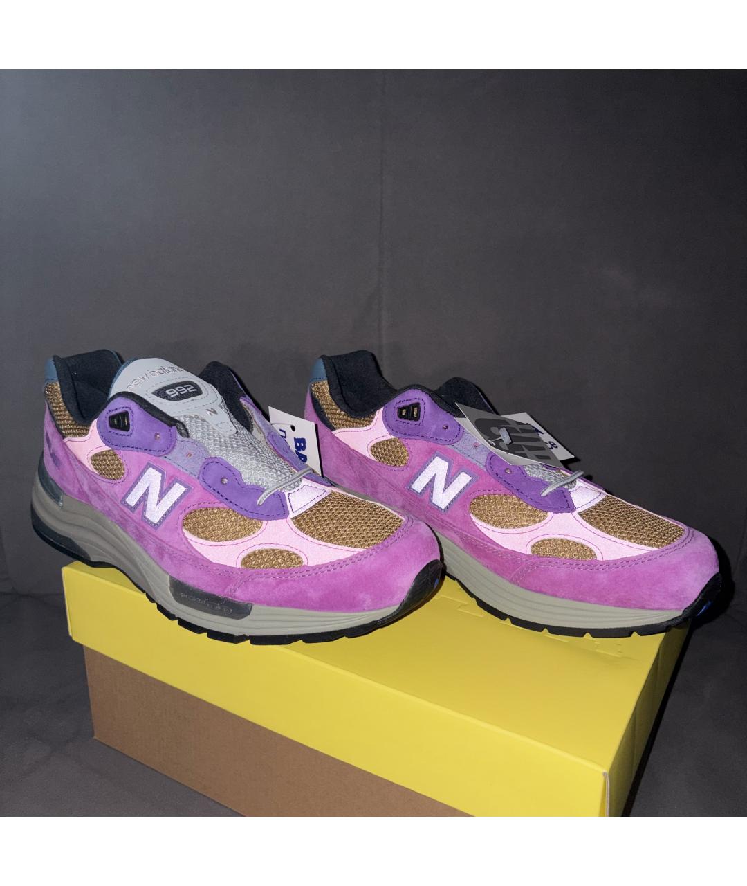 NEW BALANCE Фиолетовые замшевые кроссовки, фото 6