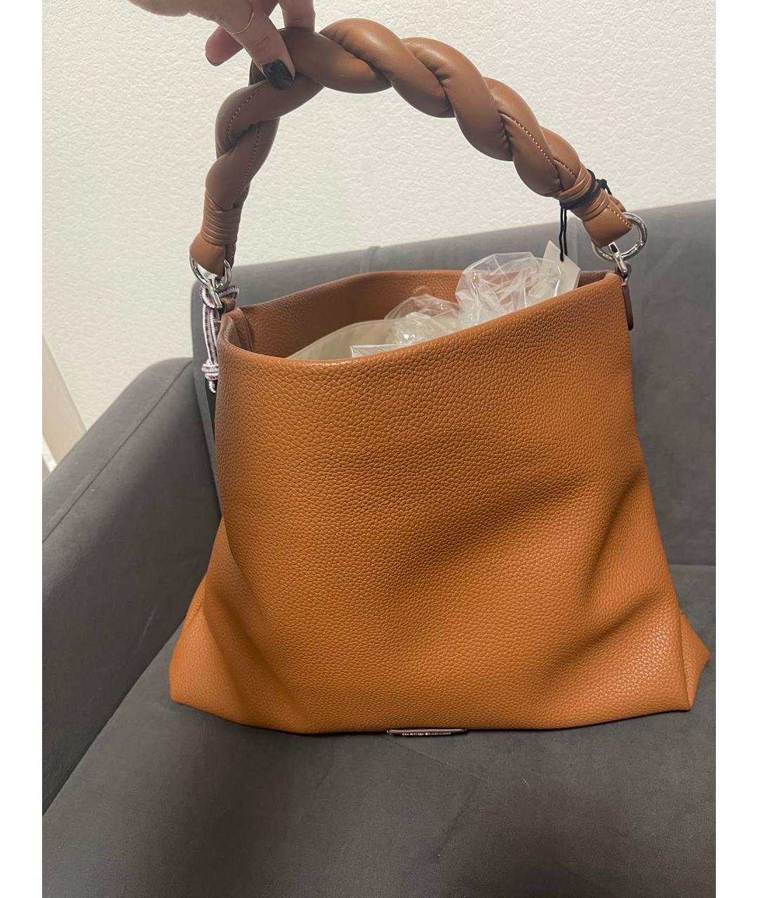 KARL LAGERFELD Коричневая кожаная сумка тоут, фото 3