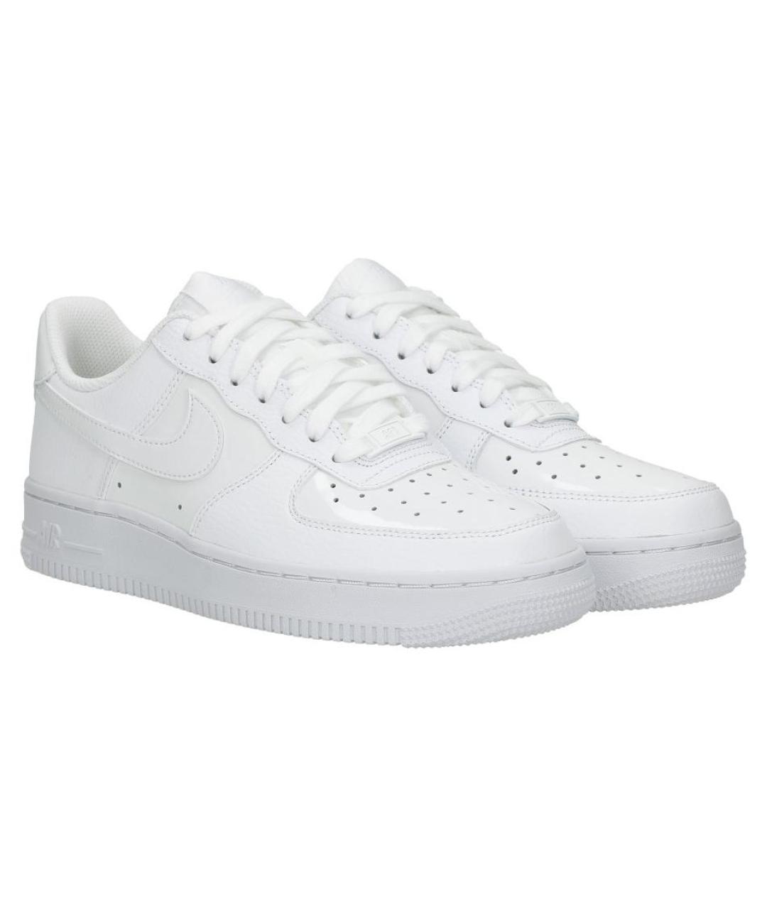 NIKE Белые кожаные кроссовки, фото 4