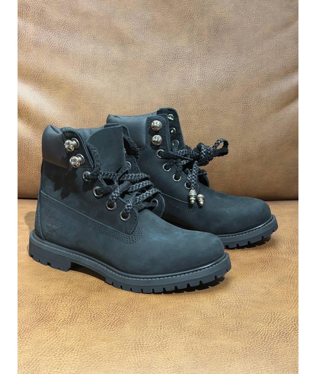 CHROME HEARTS Черные кожаные ботинки, фото 6