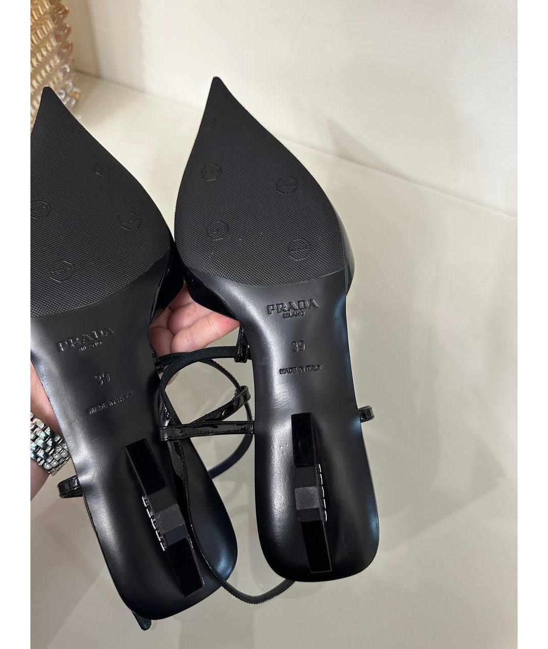 PRADA Черные туфли из лакированной кожи, фото 5