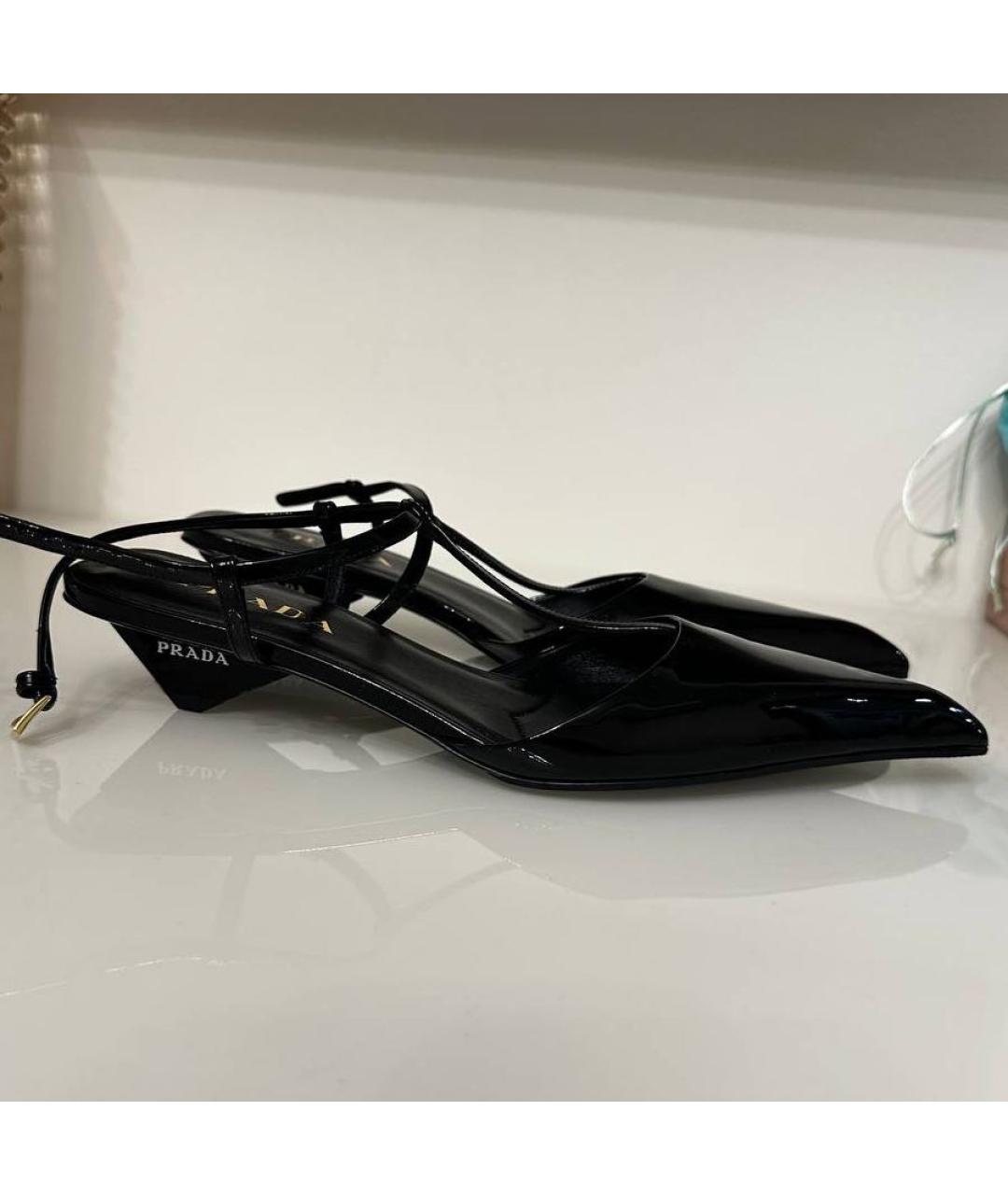 PRADA Черные туфли из лакированной кожи, фото 6
