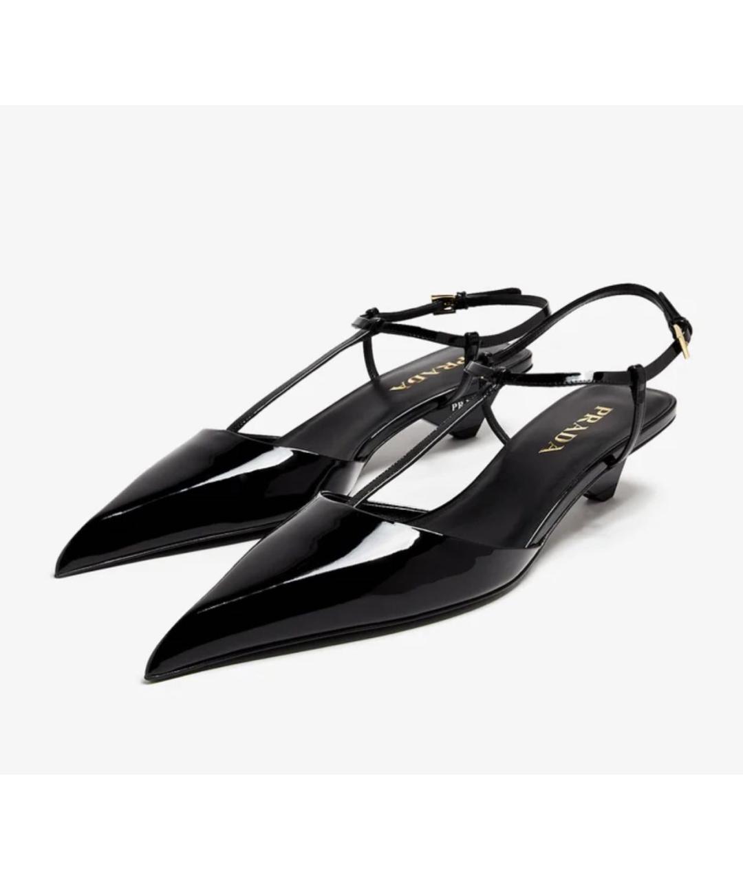 PRADA Черные туфли из лакированной кожи, фото 2