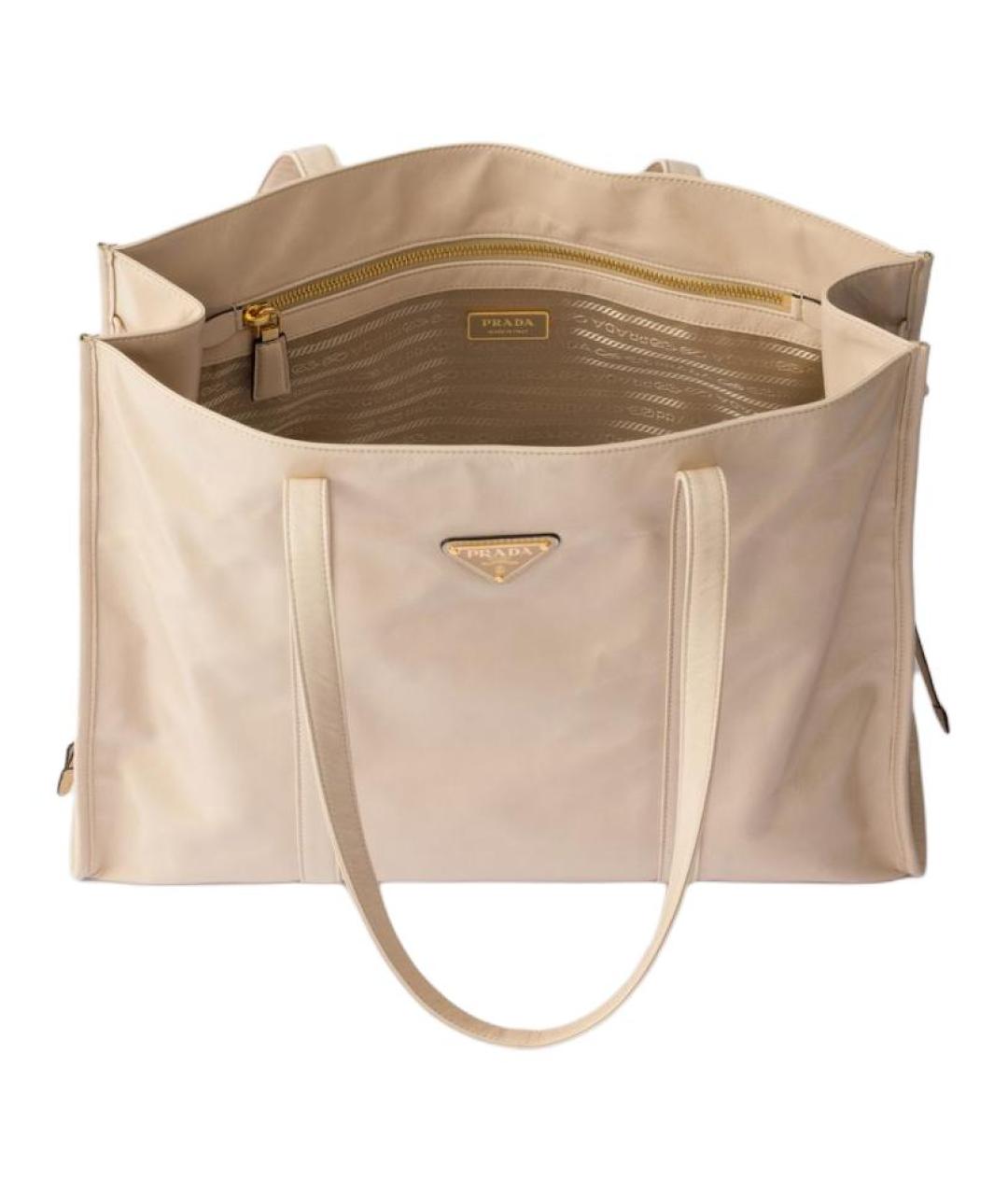 PRADA Серая кожаная сумка через плечо, фото 5