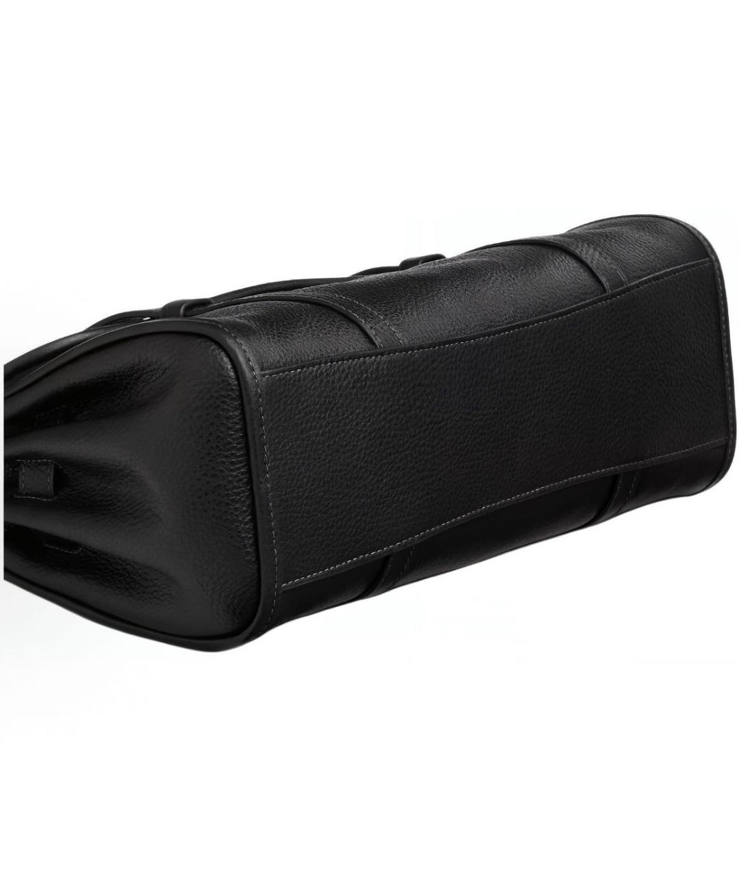 COACH Черная кожаная сумка через плечо, фото 4