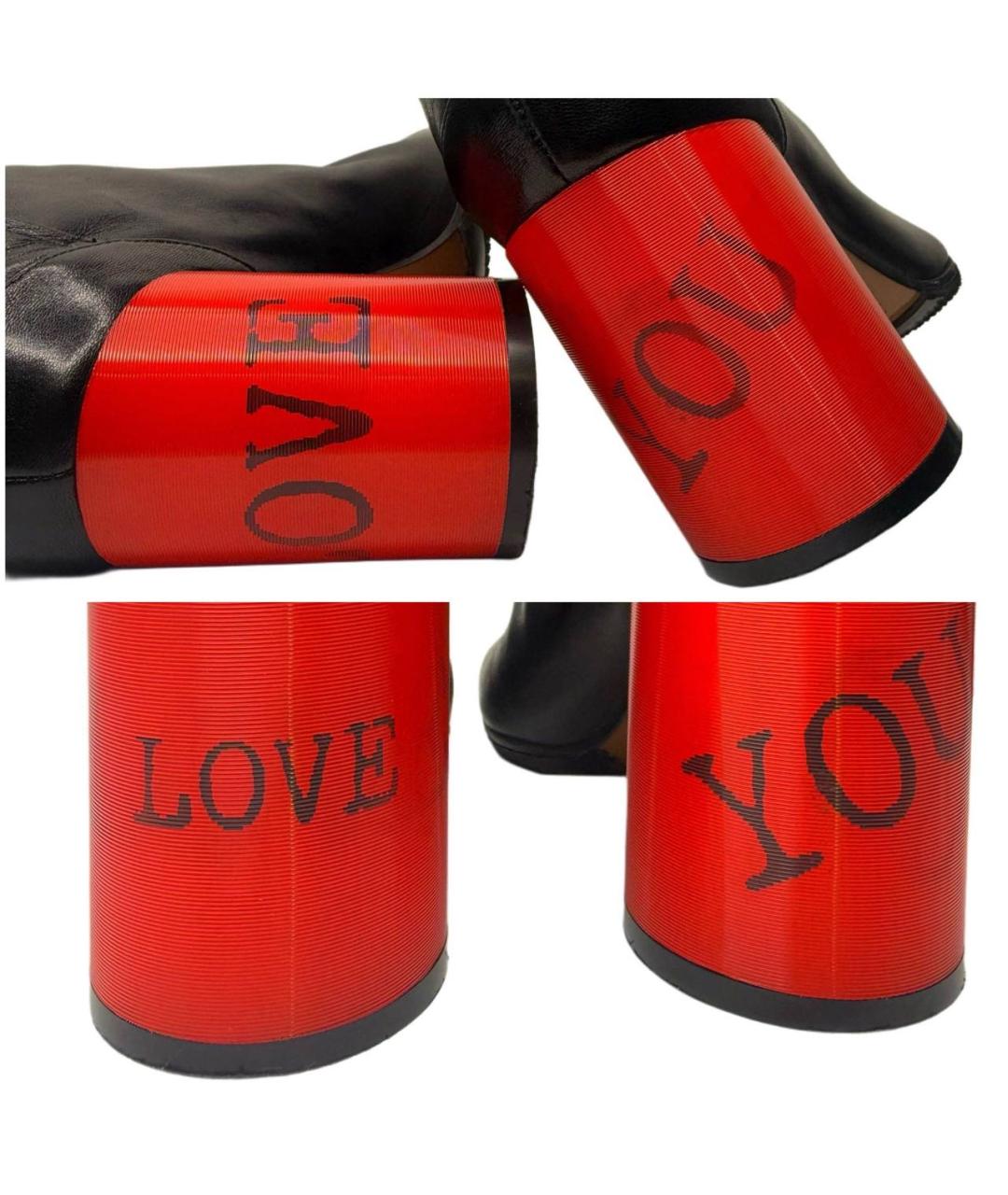 MAISON MARGIELA Черные кожаные ботильоны, фото 8