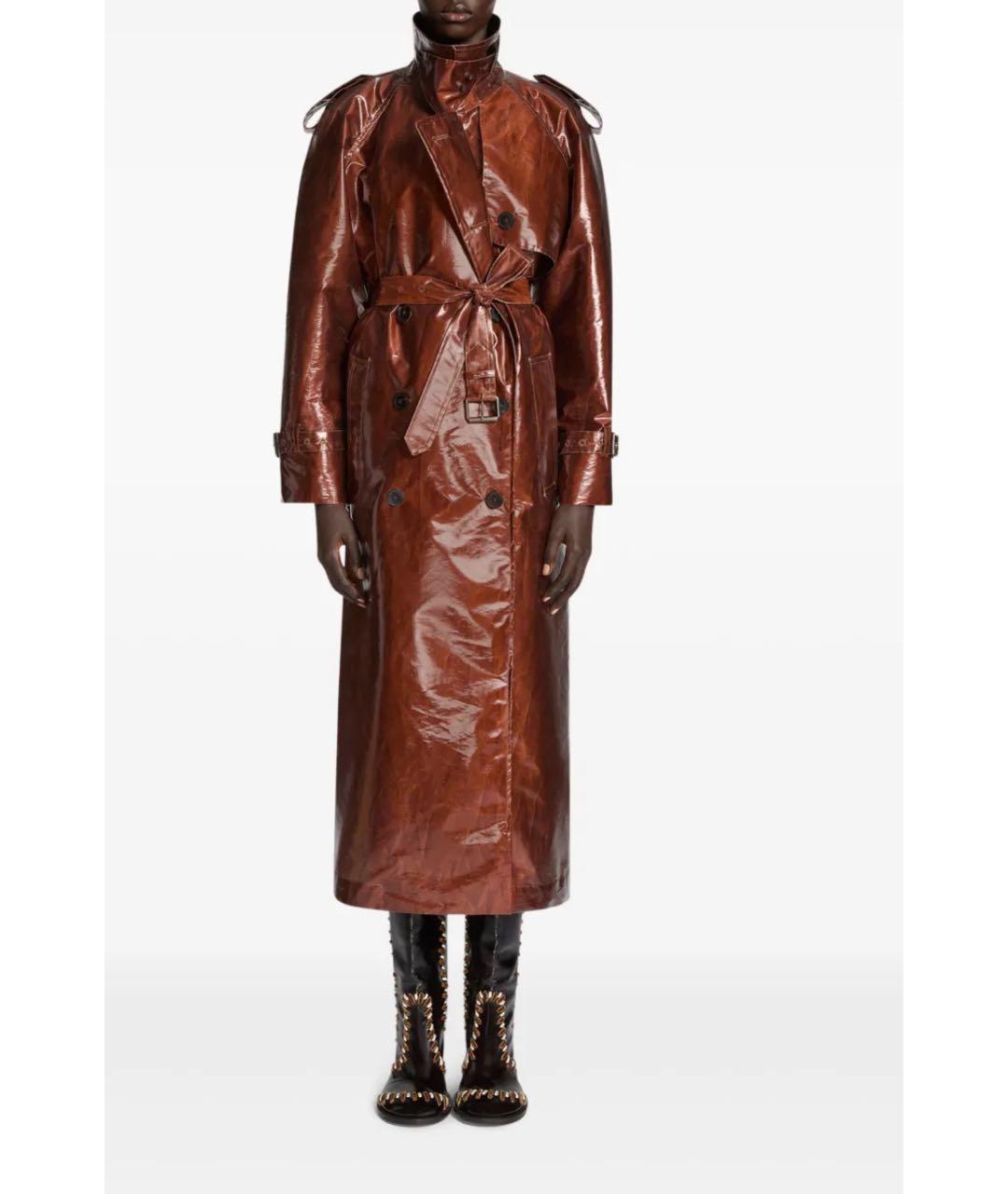 DRIES VAN NOTEN Коричневый тренч/плащ, фото 6