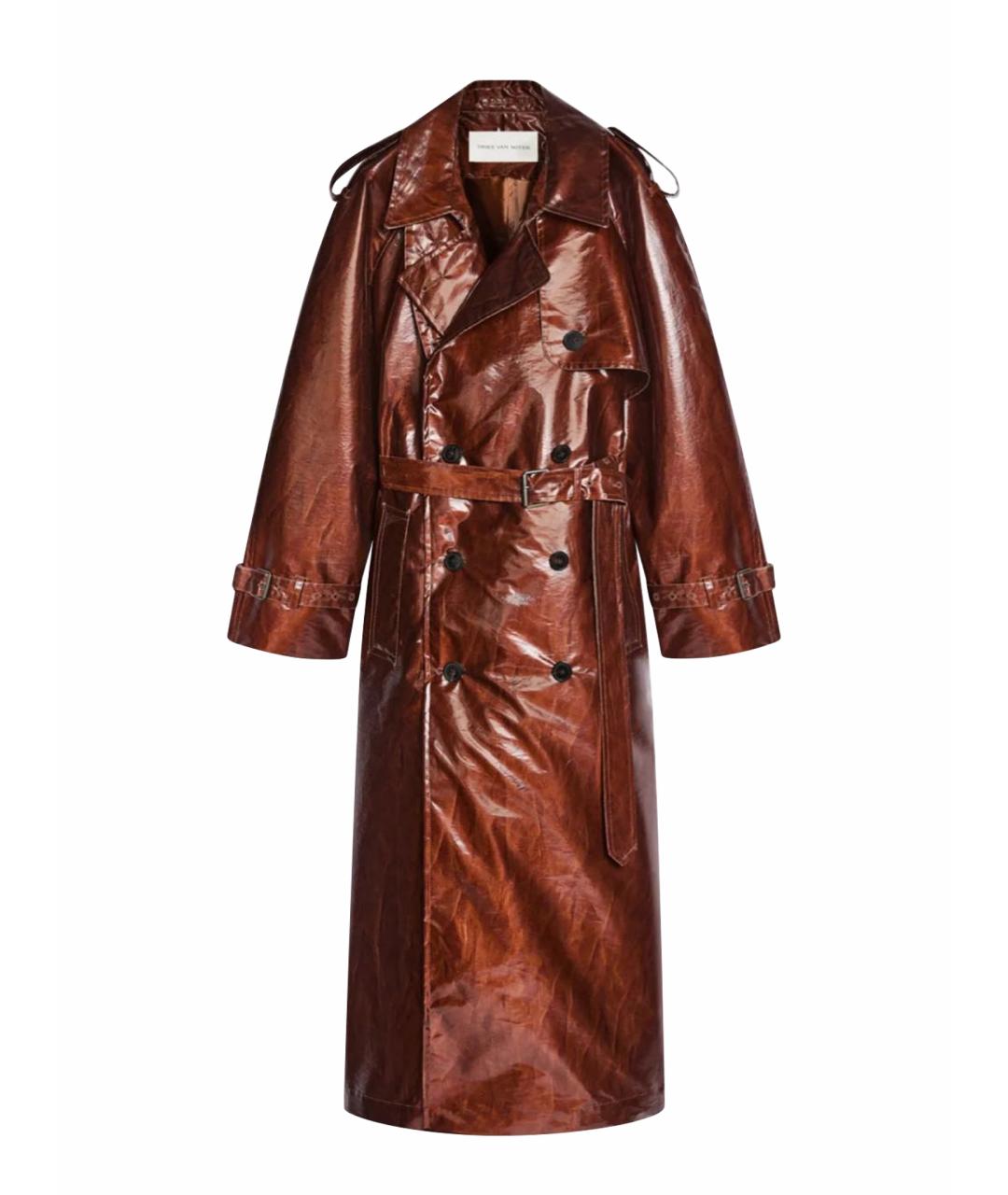 DRIES VAN NOTEN Коричневый тренч/плащ, фото 1