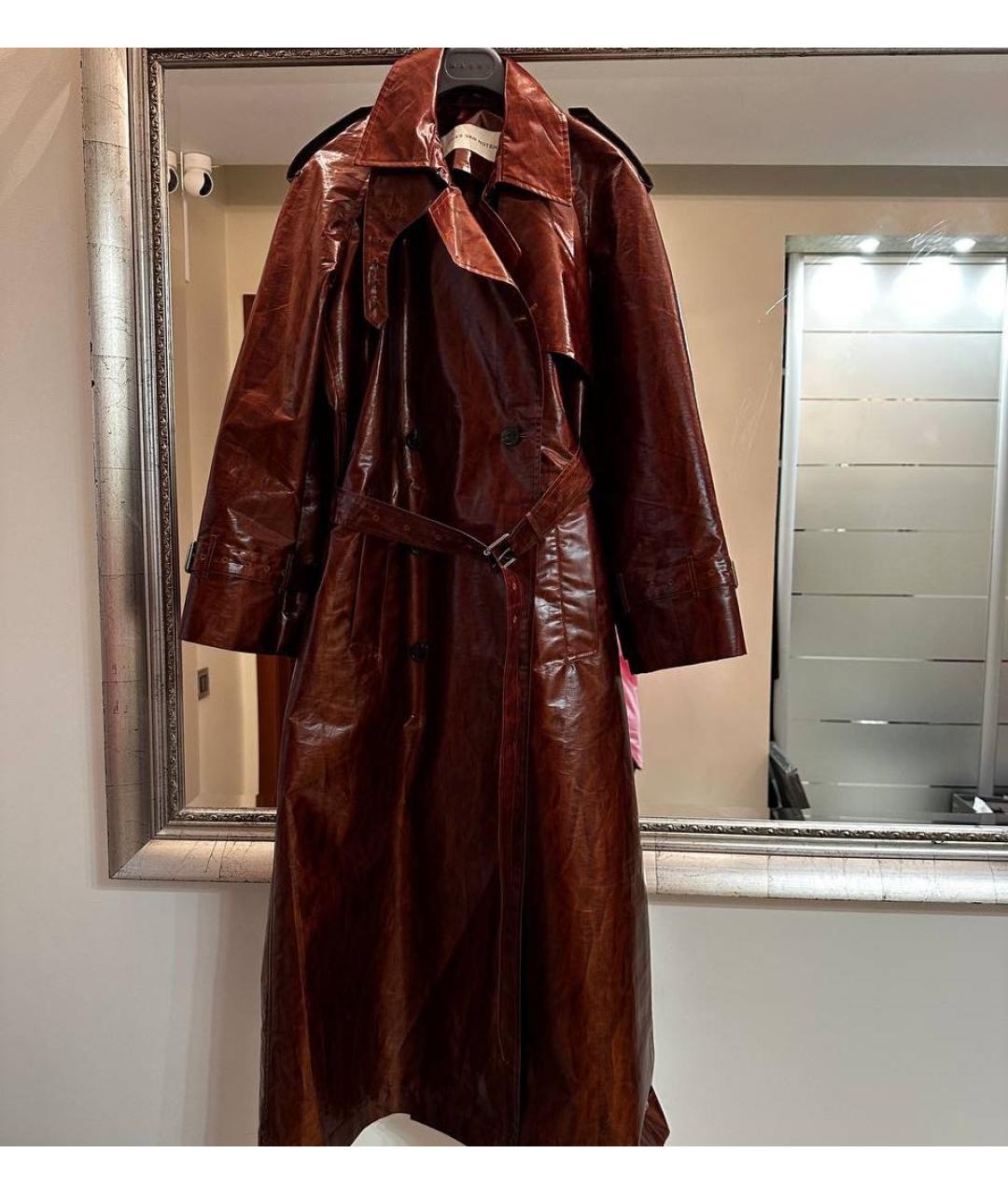DRIES VAN NOTEN Коричневый тренч/плащ, фото 5