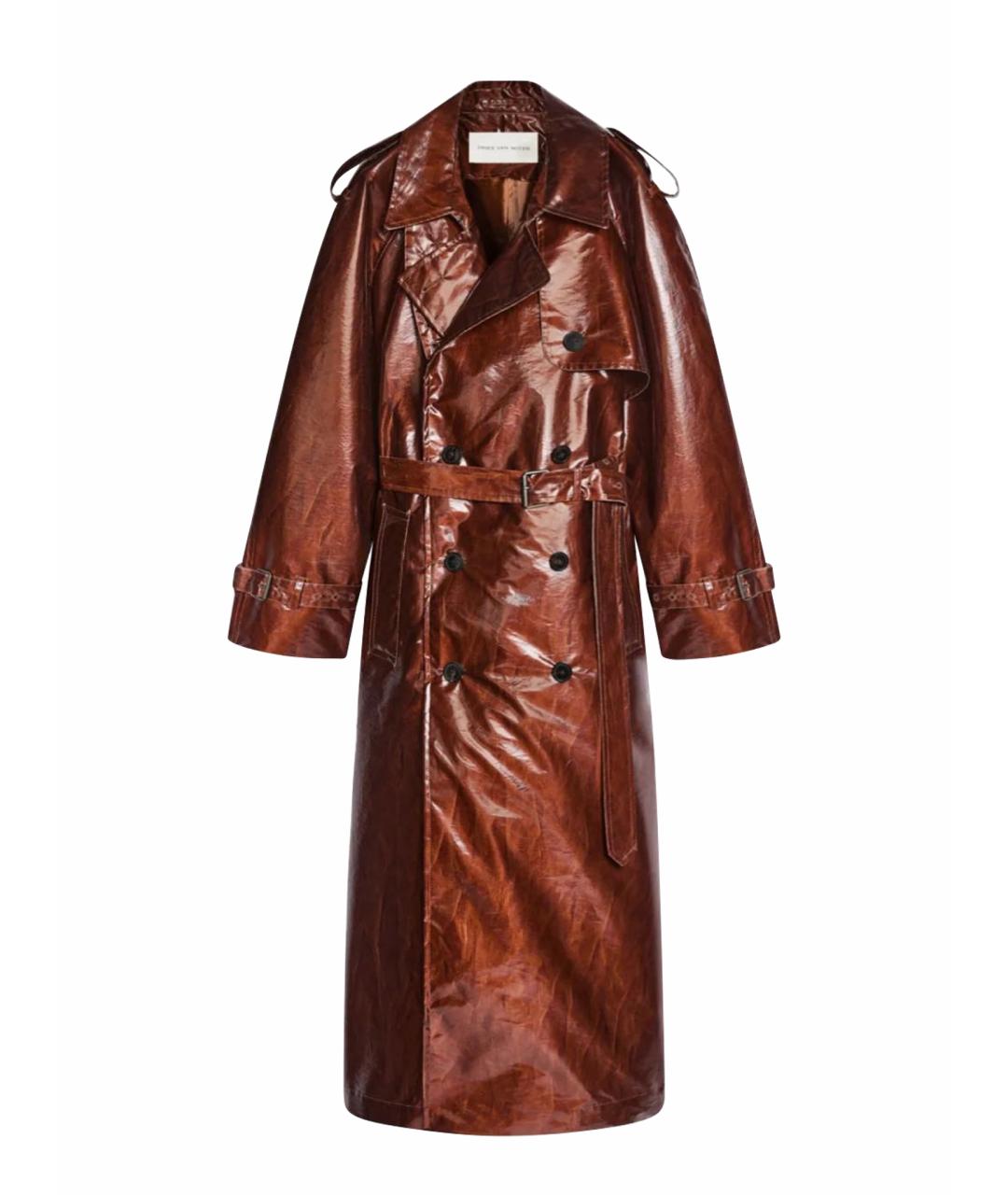 DRIES VAN NOTEN Коричневый тренч/плащ, фото 8