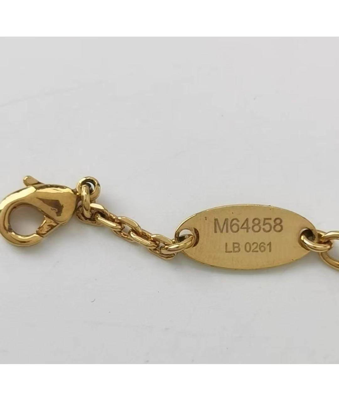 LOUIS VUITTON Желтый металлический браслет, фото 4