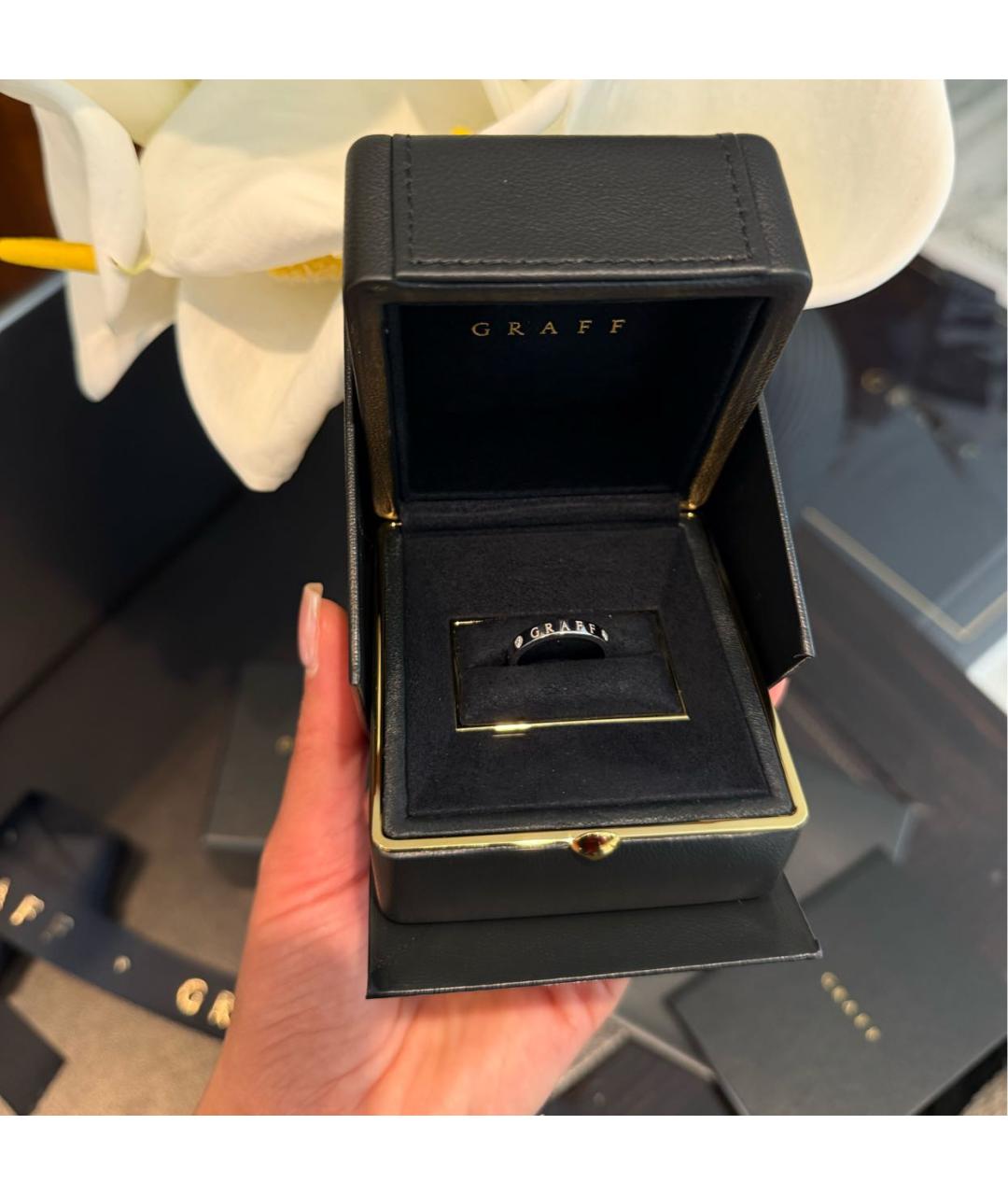 GRAFF Серебряное кольцо из белого золота, фото 2