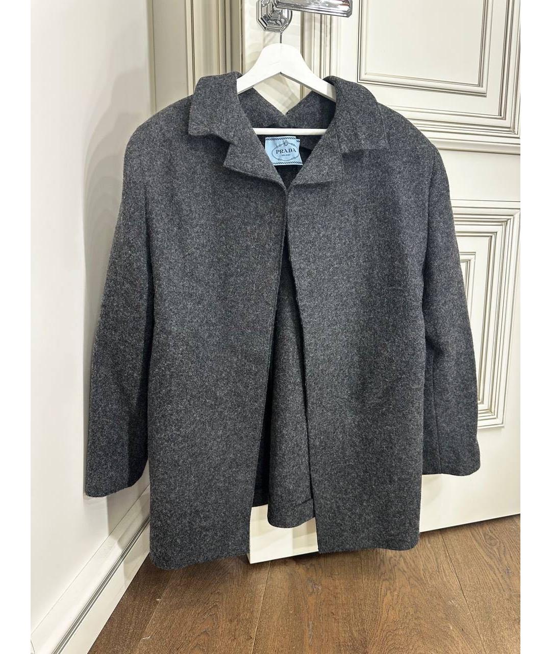PRADA Серое пальто, фото 2