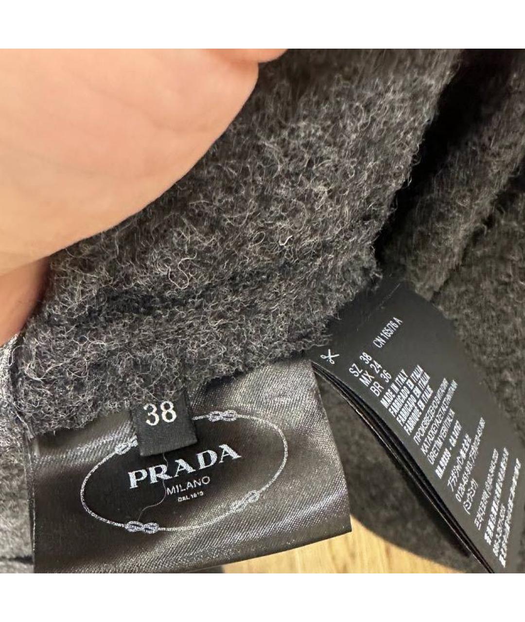 PRADA Серое пальто, фото 5