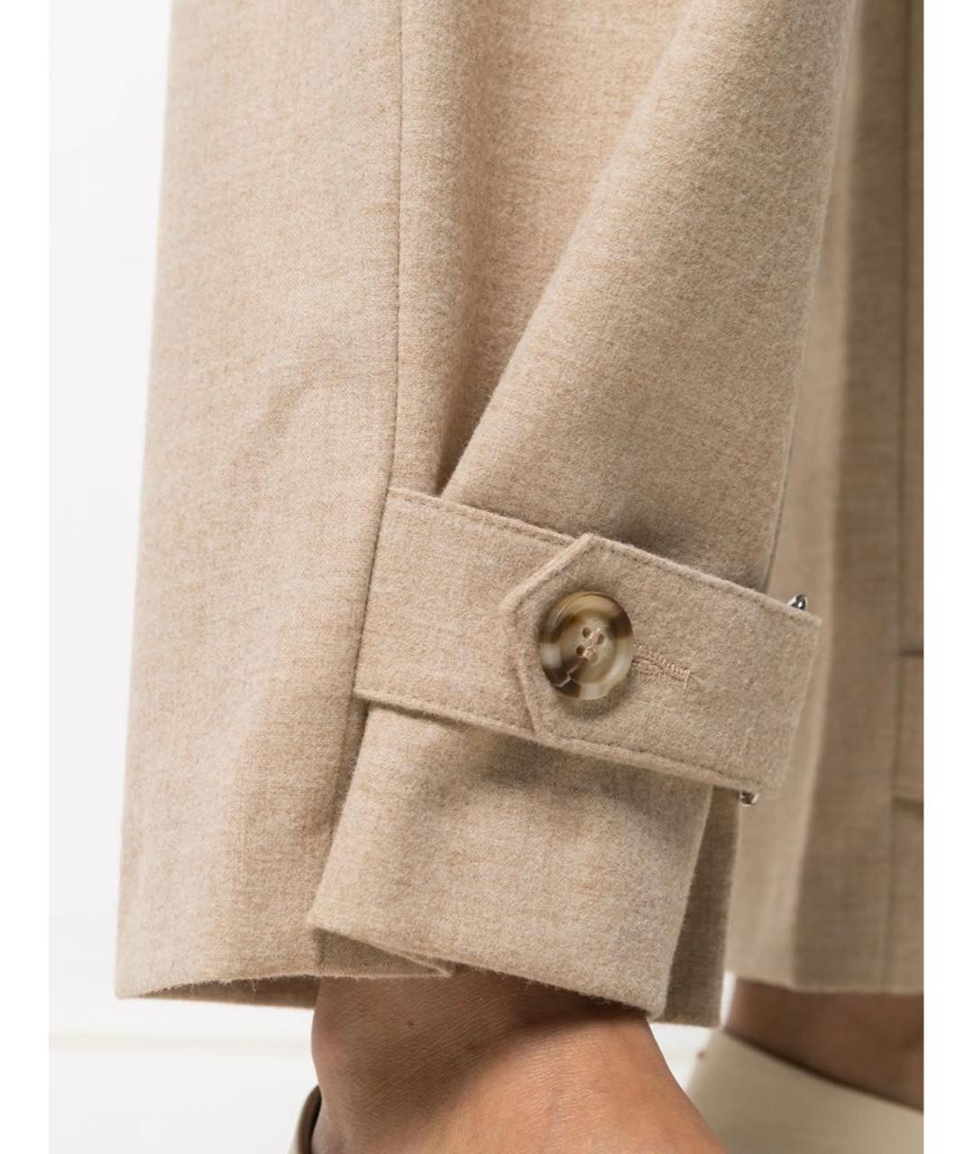 12 STOREEZ Бежевые вискозные брюки широкие, фото 4