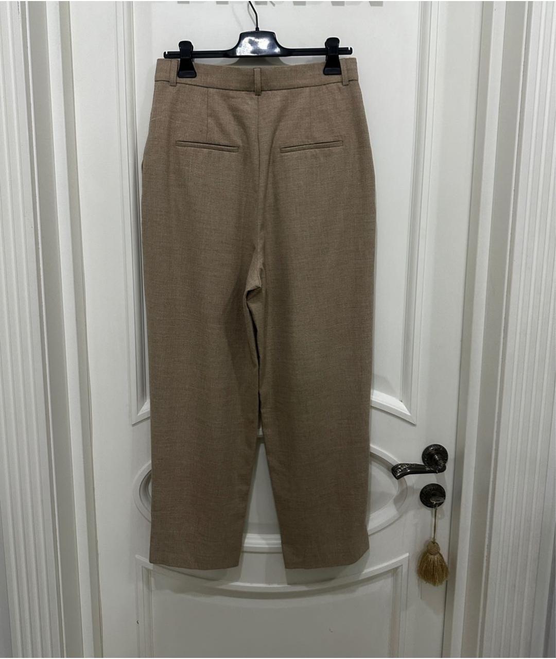 12 STOREEZ Бежевые вискозные брюки широкие, фото 6