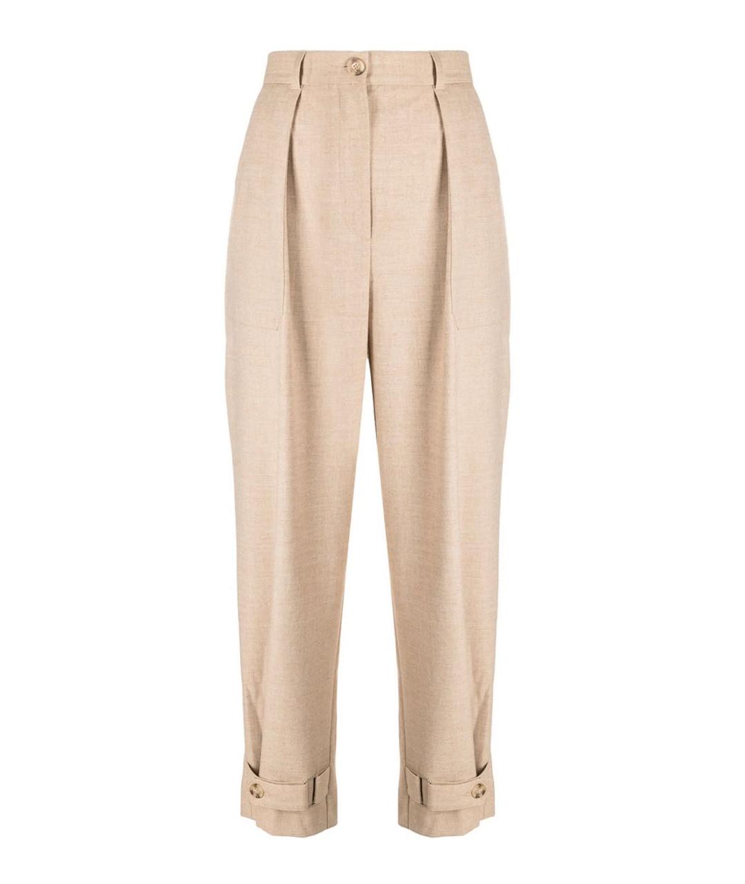 12 STOREEZ Бежевые вискозные брюки широкие, фото 9