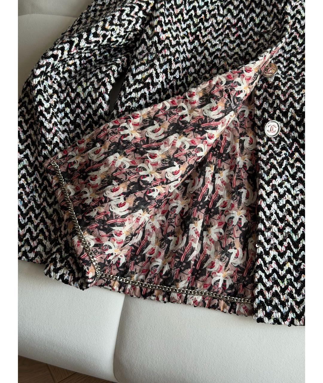 CHANEL Мульти твидовый жакет/пиджак, фото 4