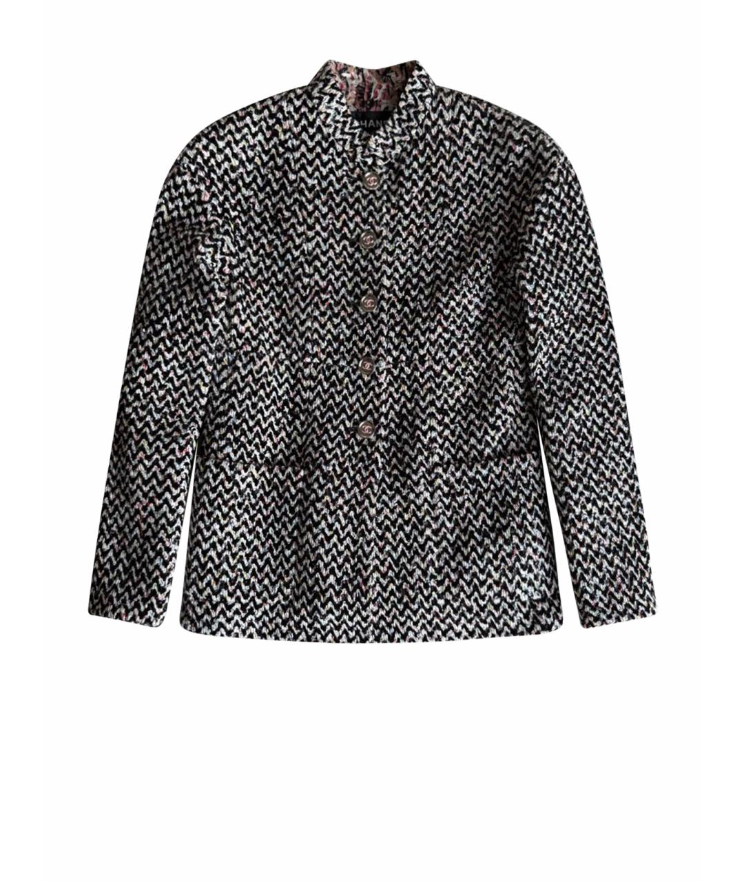 CHANEL Мульти твидовый жакет/пиджак, фото 1